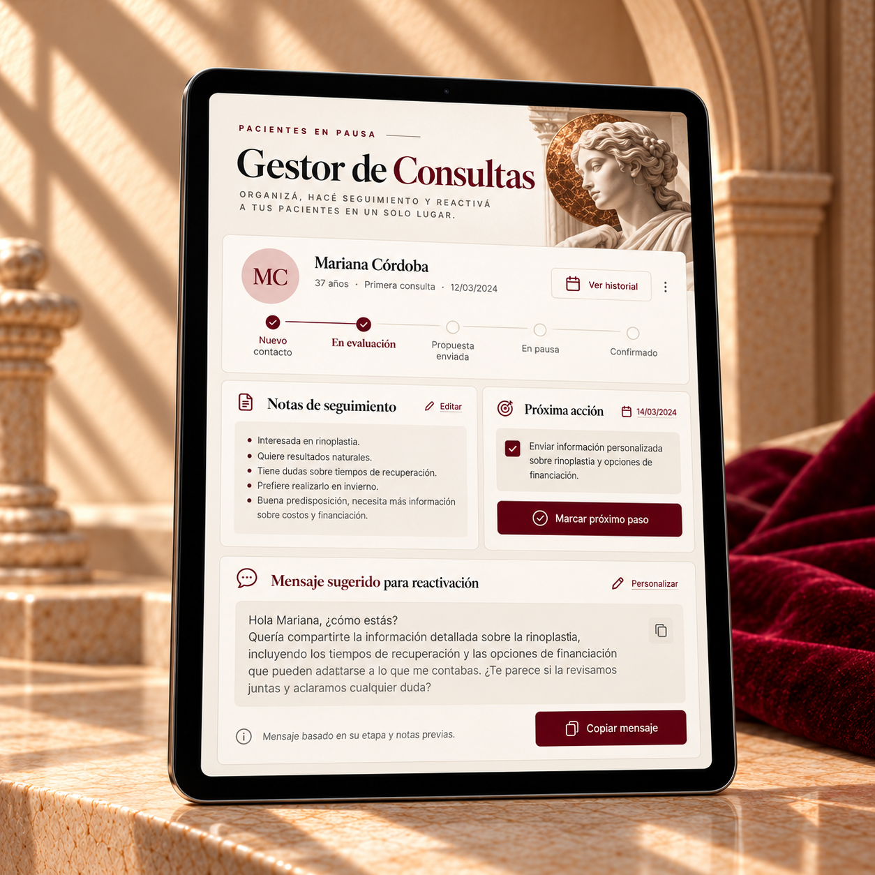 Imagen de referencia: Gestor de Consultas y Seguimiento